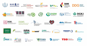 Logos von 35 Verbänden, die Schutz von Kindern vor ungesunder Lebensmittelwerbung fordern
