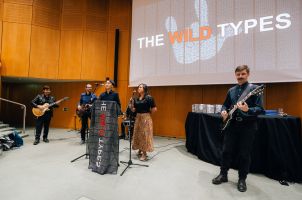 First set of music by campus band "The Wild Types"