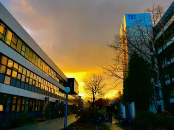 DKFZ building on the campus of Heidelberg University