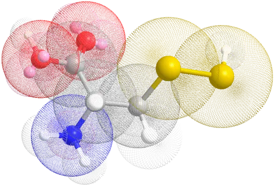 A model of a cystein persulfide molecule