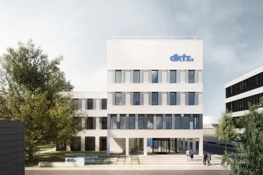 Visualisierung des neuen Gebäudes für den DKFZ Standort Dresden